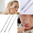 thumbnail image 6 of 3 Pcs Double Ended Blackhead Comedone Blemish Acne Extractor Remover Tool Set, 6 of 7