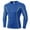 Blue, variant on EQWLJWE Men's Compression Shirts Long Sleeve, Base-Layer Quick Dry Workout T Shirts Sports Running Tops