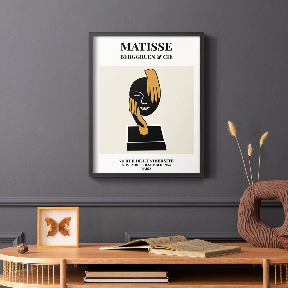 Matisse CXXXIX Framed Print in Black Solid Wood 16 x 20 Framed Print
