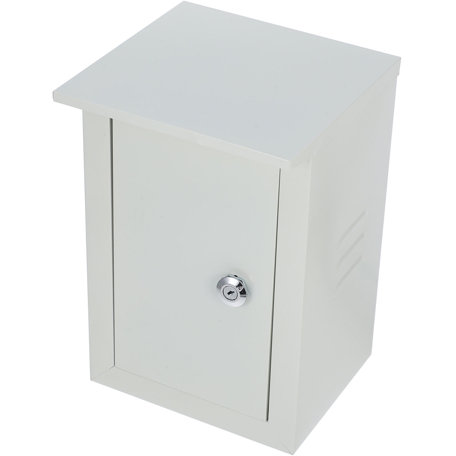 Milisten Beige Metal Electrical Box Wall Mounted Weatherproof Outdoor Junction Box for Home