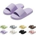 thumbnail image 3 of Pillow Slippers for Women and Men House Slides Shower Sandals (Purple 38), 3 of 4