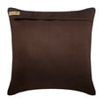 thumbnail image 3 of Decorative Brown Toss Pillow Covers 16x16 inch (40x40 cm), Silk Throw Pillow Covers, Moroccan, Scrolls, Lattice, Trellis, Beaded, Modern Designer Pillowcases - Tibetain Monk, 3 of 3