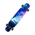 thumbnail image 2 of koolsoo Planche à Roulettes Complète Longboard Planches à Roulettes Standard pour Ados Enfants Débutants Orignal Blanc, 2 of 9