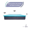 thumbnail image 2 of Colchoneta Azul Fresca Queen Size – Coloca Sobre El Colchón- Memory Foam Colchoneta Fresca, 2 of 8