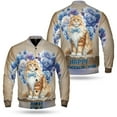thumbnail image 3 of Maine Coon Proud Dad Happy Father's Day All Over Print 3D Baseball Jacket Cat Lover Kitten Owner Gifts Bomber Jacket Softball - 02008, 3 of 6