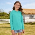 thumbnail image 4 of PRfgtbd Boys Grils Rash Guard Hooded Shirt Boys Long Sleeve Sun Shirts Hoodie Summer Outdoor Sports Casual Tops Kids Breathable Jacket Trendy Clothes Tshirt, 4 of 8