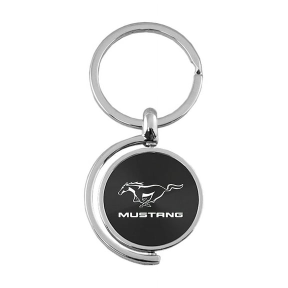 Ford Mustang Spinner Key Ring (Black)