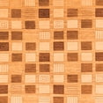 thumbnail image 1 of Ahgly Company Indoor Square Checkered Orange Modern Area Rugs, 4' Square, 1 of 4