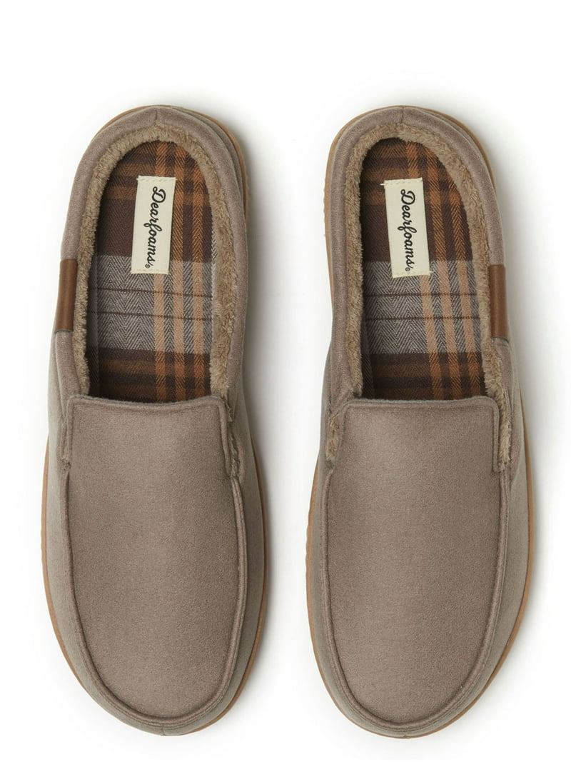 Dearfoams Cozy Comfort Men's Twin Notch Moc Toe Clog Slippers