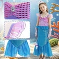 thumbnail image 3 of 12PCS Little Girls Princess Mermaid Costume for Girls Dress Up with Accessory for Christmas Birthday Party 2-12 Years, 3 of 6
