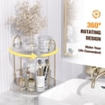 thumbnail image 5 of Clearance 2-Tier Rotate Bathroom Counter Organizer, Countertop Perfume Tray And Vanity Organizer,Corner Makeup Storage, Organizer Countertop For Dresser，Spice Rack, 5 of 5