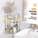 thumbnail image 5 of Organizador De Mostrador De Baño Giratorio De 2 Niveles para Perfume, Bandeja De Perfume para Encimera Y Organizador De Tocador, Almacenamiento De Maquillaje En Esquina, 5 of 5