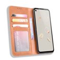 thumbnail image 4 of Compatible with Google Pixel 4A 4G Case Magnetic Closure Vintage Pattern PU Leather Wallet Cover with Card Slots-Brown, 4 of 5