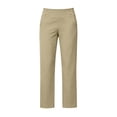 thumbnail image 3 of Timegard Yoga Pants Women Stretch High Waist Button Loose Fitting Work Pants Casual Running Golf Pants with Pockets(Khaki,XXL), 3 of 7