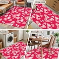 thumbnail image 5 of Valentine's Day Area Rugs 2.7'x5', Washable Small Throw Rugs for Kitchen Bedroom, Red Rainbow Love Heart Polka Dots Spring Indoor Outdoor Rug Non-Slip Low Pile Carpet Runner Reversible Floor Mats, 5 of 8