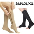 thumbnail image 2 of Medical Zipper Compression Socks For Foot Care Calf Open Toe Support To Relieve Leg Fatigue ，Varicose Knee Vein Open Toe Support Stockings, 2 of 9