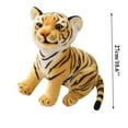 thumbnail image 3 of UYTIHGLOJK 27CM 1PC Tiger Plush Toys Cute Soft Stuffed Animal Plush Doll For Kids Valentine's Day Birthday Gifts Simulation Baby Plush Toy "Yellow", 3 of 6
