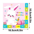 thumbnail image 2 of Darzheoy 20 Pieces Easter Napkins Easter Dinner Napkins Disposable Easter Paper Napkins Bunny Cocktail Napkins for Dinner Bathroom Holiday Party Decorations Supplies, 2 of 6