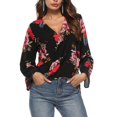 thumbnail image 2 of De Campana Cuello V Mujer para proteger Estampado Floral Regalos Personalizados SG, 2 of 9