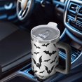thumbnail image 6 of Halloween Bat Pattern Tumbler with Handle and Lid,40oz Double Wall Vacuum Insulated Tumbler,Cups Gift for Women and Men, 6 of 7