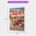 thumbnail image 5 of Be My Valentine's Chihuahua Truck Full of Love Flower Balloon 5x7in Folded Greeting Card Dog Lover Gifts Idea Single Note Card with Envelope - 02029, 5 of 5