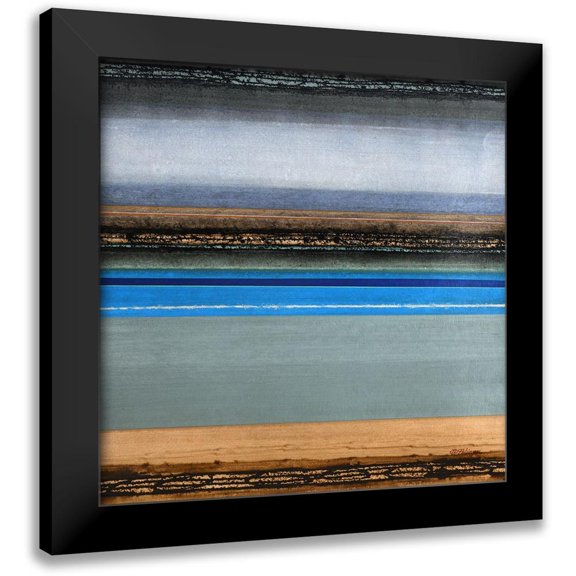 Holsinger, Joel 12x12 Black Modern Framed Museum Art Print Titled - Linea Di Marea 2