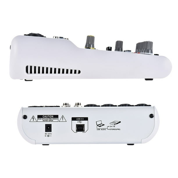 ammoon AM-6R Mezclador de Audio Digital de 8 Canales Consola de