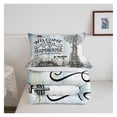 thumbnail image 5 of Jia ma sha Rustic Farmhouse Kids Comforter Set King Size,Old Wooden Door Cottage Bedding Set,Girls Boys Adults Room Decor,Cow Chicken Tractor Down Comforter,Blue Vintage Duvet Insert,2 Pillowcases, 5 of 6