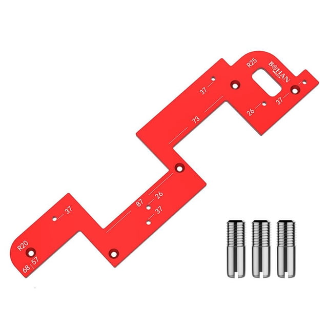 Poignée Invisible Encastrée Modèle de Fente Poignée Outils de Positionnement pour Menuiserie M7p5 Outil Auxiliaire Fente de Moule A6C3