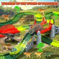 thumbnail image 4 of JoyStone 275 PCS Dinosaur Race Track Toys, Flexible Dinosaur Train Tracks Playset with 2 Dinosaur Cars and 8 Dinosaur Figures, Dinosaur Toys for Boy Girls, 4 of 8