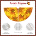 thumbnail image 5 of Kll 3d Sunflowers Christmas Tree Skirt 30",Party Decorations Farmhouse For Christmas Decorations Holiday Party, 5 of 8