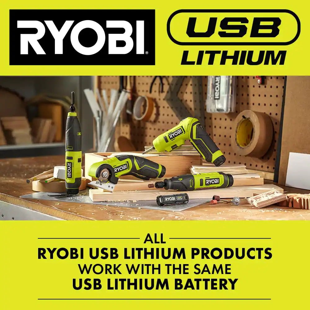 Ryobi FVB201 USB Lithium 2.0 Ah Rechargeable Batteries (2-Pack)