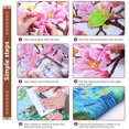 thumbnail image 3 of Kits de pintura de diamante para adultos principiantes redondo completo 5D DIY arte colorido animales elefante animal diamante kits de pintura de diamante, 3 of 4