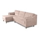 thumbnail image 4 of Sofá Cama Modular Reversible de Velvet Palo de Rosa Beehive Memory Foam Modelo Mondlak Makora, 4 of 9
