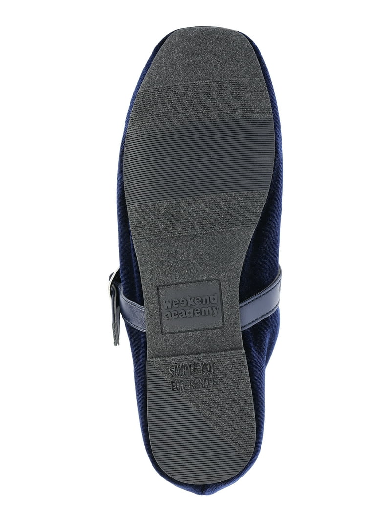Weekend Academy Girls Velvet Ballet Flats