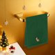 thumbnail image 1 of Toalla de Cocina Navideña de Algodón | Toalla Navideña Bordada con Alce y Guirnalda de Papá Noel | Tela de Rizo de Algodón Suave, Absorbente y de Secado Rápido | Ideal Como Regalo para Decorar El Hog, 1 of 6