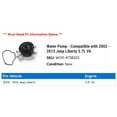 thumbnail image 2 of Water Pump - Compatible with 2002 - 2012 Jeep Liberty 3.7L V6 2003 2004 2005 2006 2007 2008 2009 2010 2011, 2 of 2