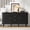 Black-55 in, variant on Aufeile 55" Sideboard Cabinet with 2 Adjustable Shelves and 3 Drawers, Modern Buffet Cabinet with Storage for Dining Room, Living Room, Kitchen, Natural