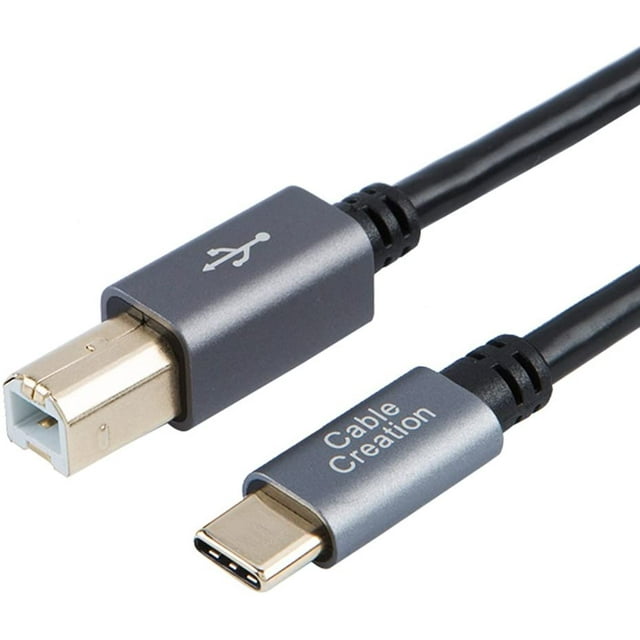 USB C Printer Cable ,CableCreation 15ft Type C to USB 2.0 B Male Printer & Scanner Cable, Compatible with MacBook Pro,