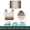 thumbnail image 6 of Ileading Traditional Bath Rug Set 3 Piece Microfiber Washable Bathroom Rug Set, 6 of 10