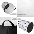thumbnail image 2 of Balery Nautical Lighthouse Sailboat Cesta de ropa redonda con asas, impermeable, independiente, para ropa, juguetes, dormitorio y familia-Medium, 2 of 6
