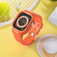 thumbnail image 4 of WorryFree Gadgets Band Compatible with Apple Watch Ultra 49mm Band with Bumper Case, Rugged Men Sport Bands with Protective Cover for iWatch Ultra Accessories (Orange-49mm), 4 of 5