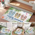 thumbnail image 5 of Summer Slippers Entryway Rug 2'x3'&nbsp; Non Slip Front Door Mats, Tropical Botanical Palm Leaves Vintage Entrance Rugs Indoor Outdoor Carpet, Washable Floor Mats Small Area Rug for Bedroom Kitchen, 5 of 8