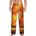 thumbnail image 5 of Mens Pajama Pants, Golden Autumn Tree Avenue Soft Sleep & Lounge Pants for Men, Cuteness Casual PJ Bottoms Pants with Pockets, 5 of 7