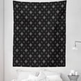 thumbnail image 1 of Black and White Tapestry, Small Diamond Shapes Forming Rhombus Pattern Minimalist Geometric Art, Fabric Wall Hanging Decor for Bedroom Living Room Dorm, 5 Sizes, Black and White, by Ambesonne, 1 of 1