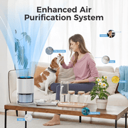 ALROCKET HEPA Air Purifier Filter Replacement for JH01, 4-Stage Filtration Filter for Dust, Pet Dander, Smoke & Odors, High-Efficiency Air Filter