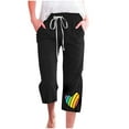 thumbnail image 1 of Pantalones de Mujer Casual Cintura Elástica con Impresión de Pascua, Sueltos Pantalones de Pierna Ancha Recta para Toda la Temporada, 1 of 3