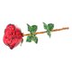 thumbnail image 4 of Exquisito arreglo floral, ramo de rosas, rosa artificial de cristal, adorno para hacer tú mismo, 4 of 8