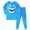 Y116-Blue, variant on CAUYDY Toddler Girls Boys Halloween Cartoon Graphic Pajamas Pjs for Boy Jammies Long Sleeve Top and Pant Sleepwear Clothes Sets