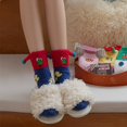 thumbnail image 3 of CPNG Kid Girls Cute Winter Socks Warm Fluffy Fuzzy Warm Slipper Socks Polka Dot Pattern No Slip Soft Cozy with Grippers Socks Novelty Mid Calf Floor Socks, 3 of 6